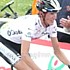Andy Schleck dans le maillot blanc de meilleur jeune pendant le Tour de France 2008